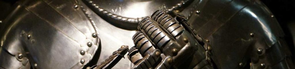 Armadura simbolizando a guerra.