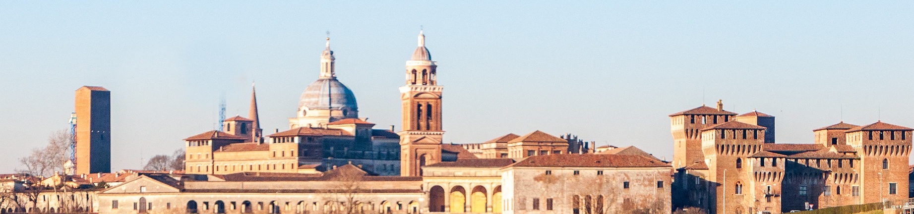 Imagem da cidade italiana de Mantova, na região da Lombardia.