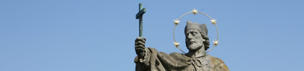 Estátua em homenagem a São João Nepomuceno na cidade de Würtzburg, na Alemanha.