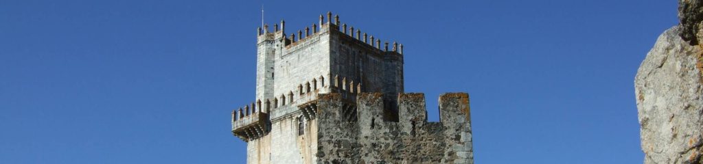 Detalhe da torre do Castelo de Beja, em Portugal.