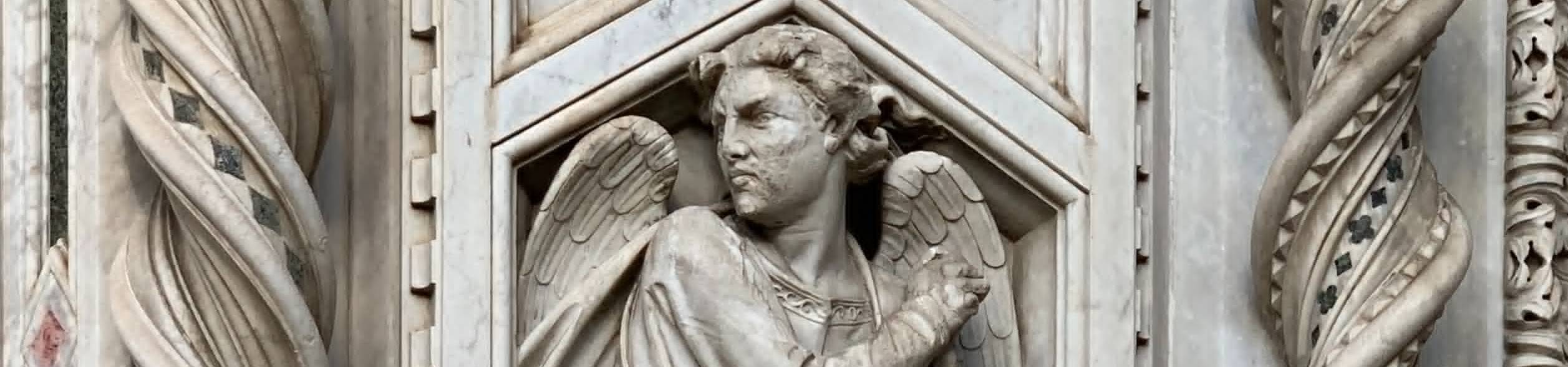 Detalhe da fachada do Batistério de San Giovanni, em Florença, Itália.