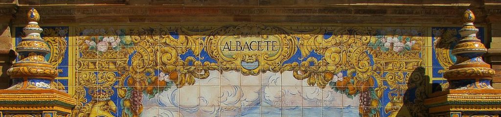 Mural na cidade de Sevilha em homenagem à província espanhola de Albacete.