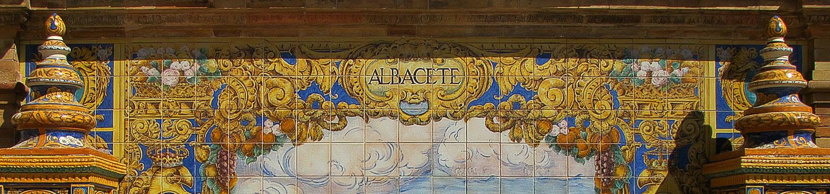 Mural na cidade de Sevilha em homenagem à província espanhola de Albacete.