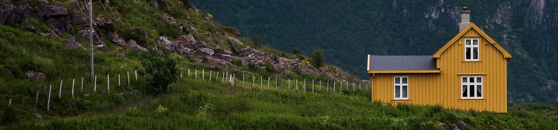 Casa em uma área rural de Hovden, na Noruega