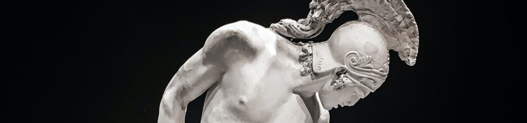 Estátua do deus grego Ares (Marte, para os romanos)