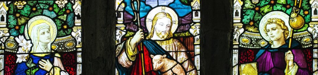 Vitral em uma igreja na Inglaterra