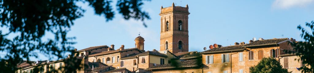Cidade de Siena, na província da Toscana, Itália