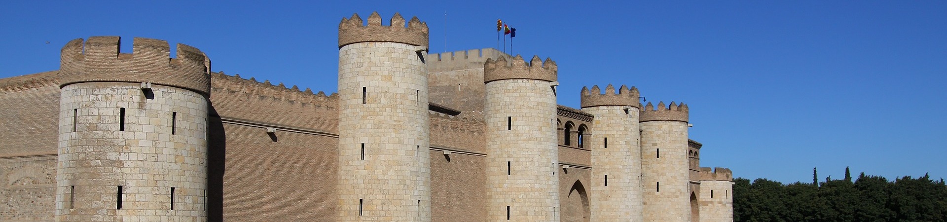 Palácio da Aljafería, na cidade de Saragoça, Espanha