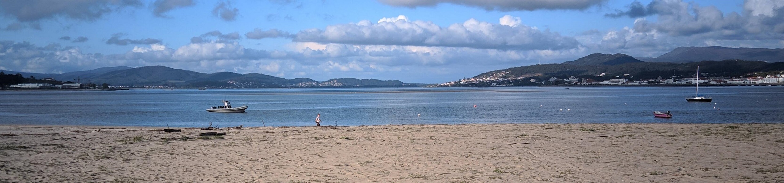 Foz do rio Minho, em Portugal