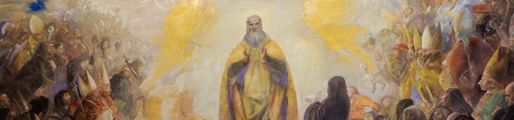 Pintura representando São Bento de Núrsia