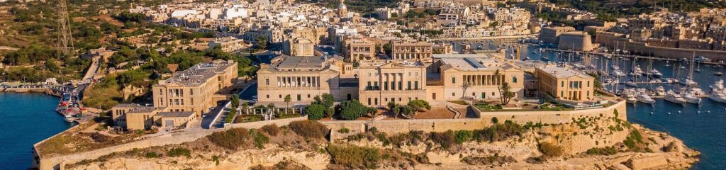 Vista da cidade de Kalkara, em Malta